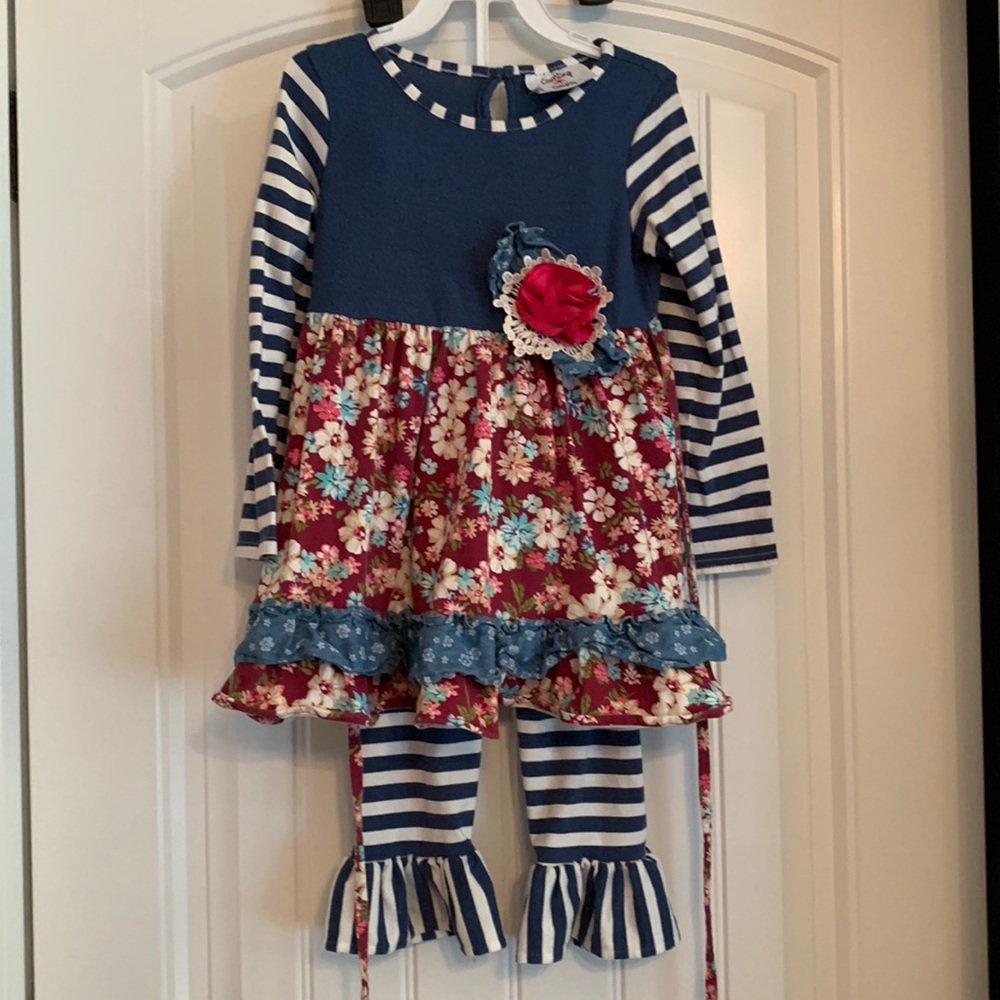 Counting Daisies Ruffle Pant Set